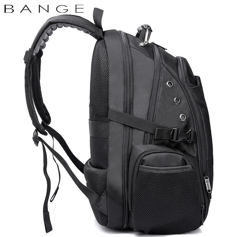 New Middle Student Schoolbag Waterproof Travel Business Men's Backpack Large-Capacity Rechargeable Backpack