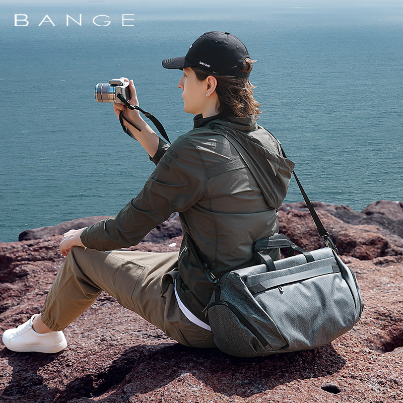 New Fitness Bag Men And Women Leisure Travel Oblique Shoulder Bag Sports Yoga Dry And Wet Separation Fitness Bag