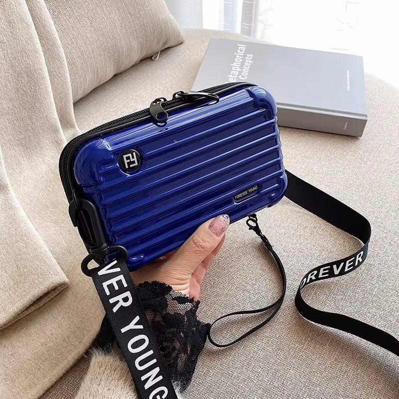 PC hard shell toiletry bag 7-inch shoulder crossbody bag hand storage bag suitcase small bag