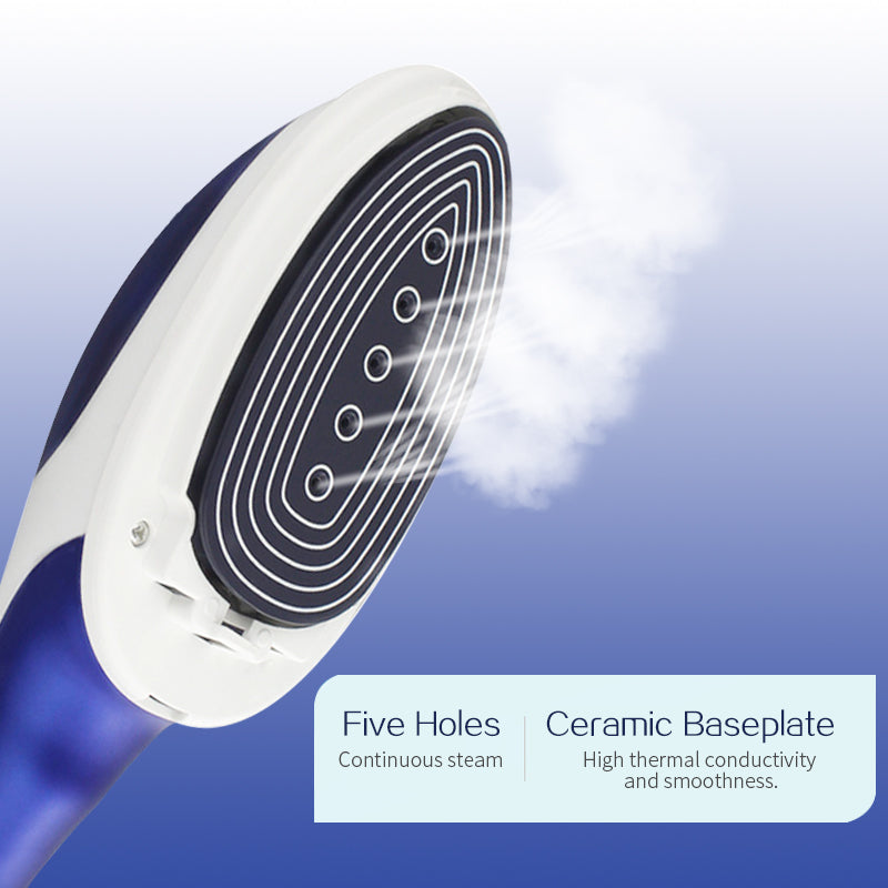 800w Handheld Garment Steamer Portable Home and Travel Fabric Steamer Fast Heat Up Removable Water Tank Steam Iron