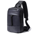 New Cool Fashion Leisure Travel Outdoor All-Match Multi-Compartment Technology USB Shoulder Bag Men's Chest Bag