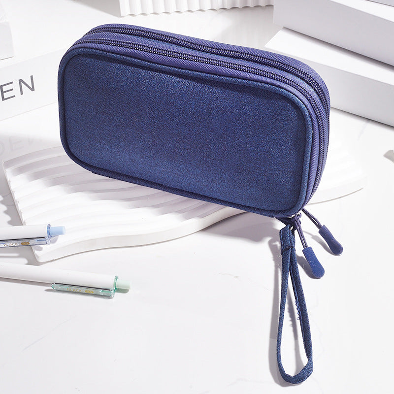 Multi - Functional Digital Accessories Organizer with Multiple - Layer Data Cable Pouch, Dust - proof Headphone Bag and Power Bank Pocket