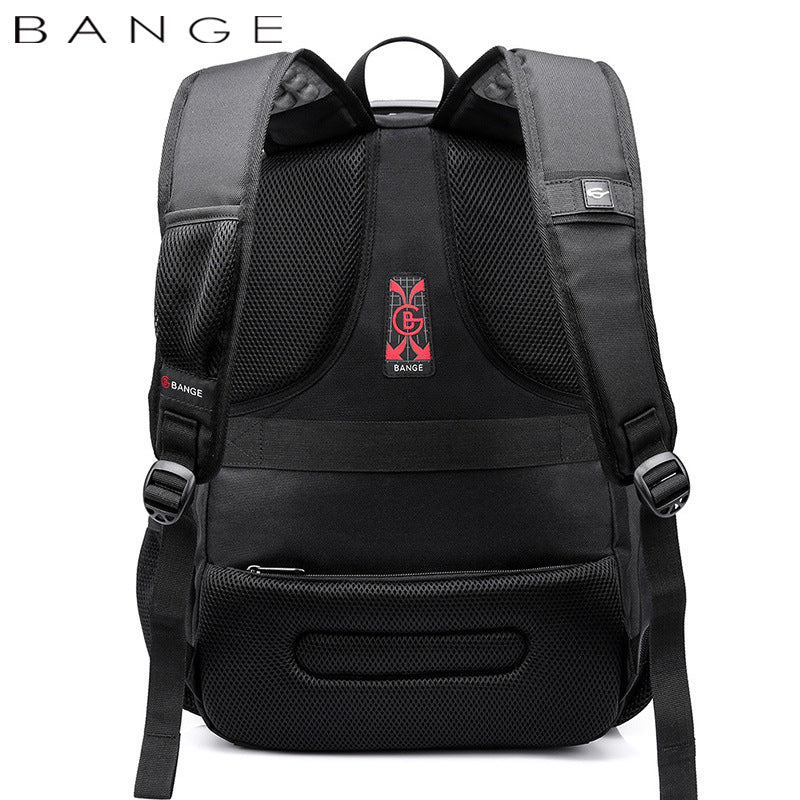 New Middle Student Schoolbag Waterproof Travel Business Men's Backpack Large-Capacity Rechargeable Backpack
