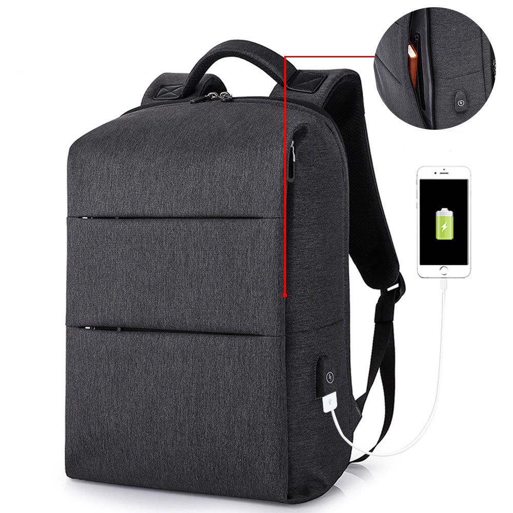 New Travel Backpack Computer Backpack Men's Student Schoolbag Waterproof Rechargeable Backpack Men