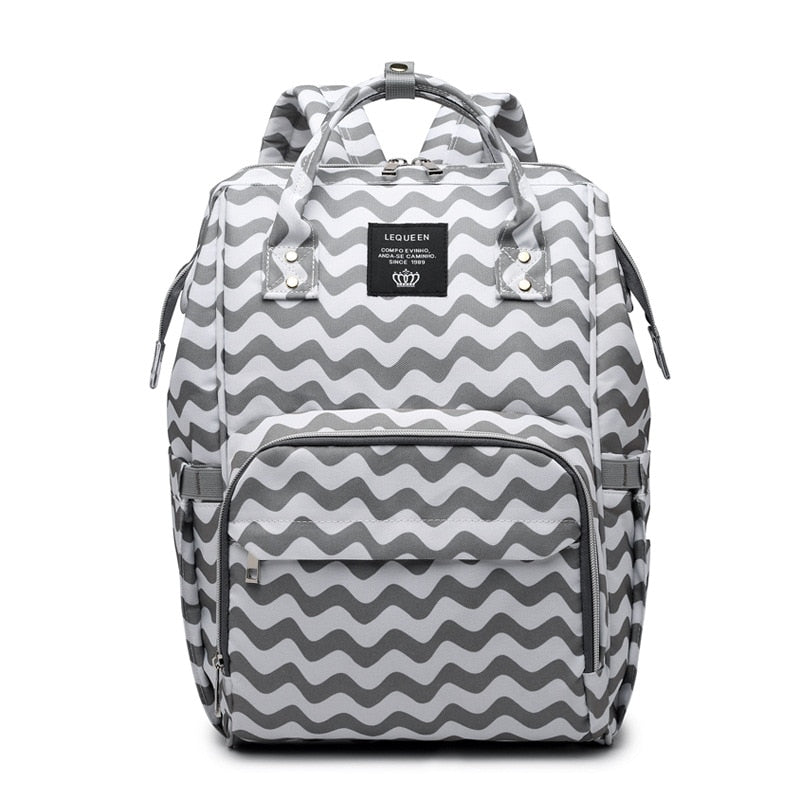 Lequeen Brand Diaper Bag Large Capacity Mummy Bag Travel Backpack Designer Nursing Bag for Baby Care