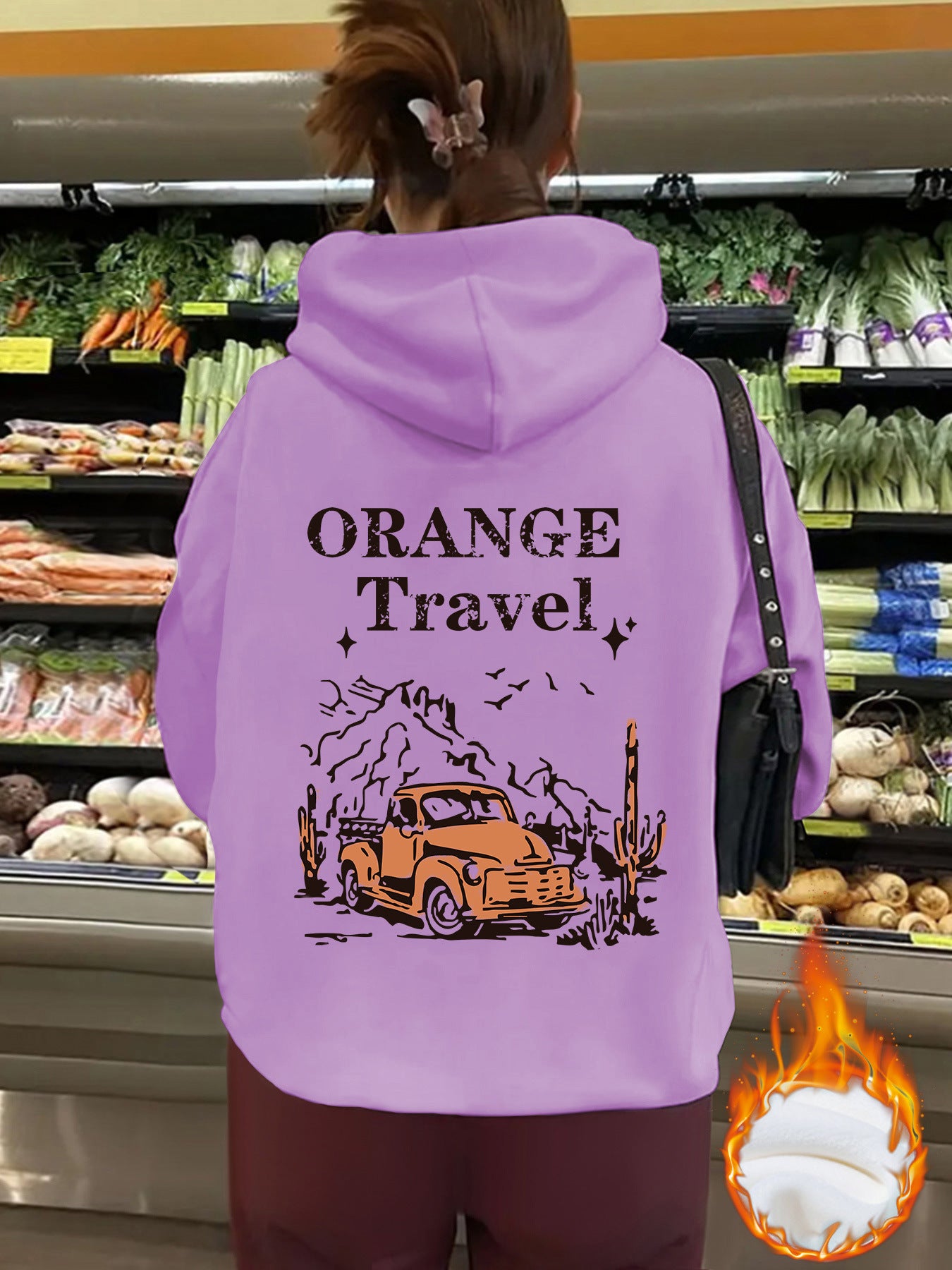 ORANGE Travel hoodie