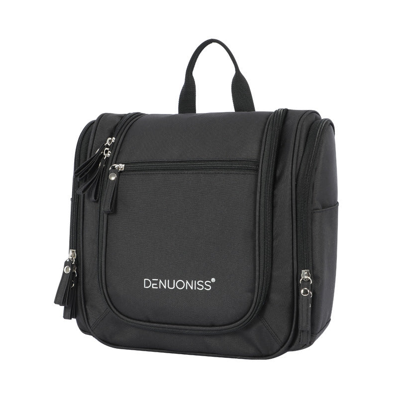 Women's travel toiletry bag with makeup mirror hanging men's and women's waterproof cosmetic bag can be hung on the car storage bag