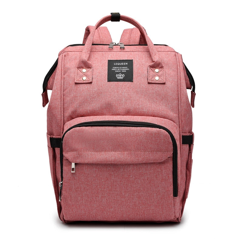 Lequeen Brand Diaper Bag Large Capacity Mummy Bag Travel Backpack Designer Nursing Bag for Baby Care