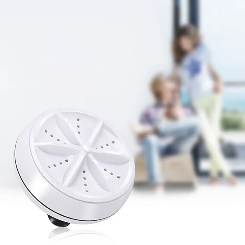 Mini Ultrasonic Washing Machine Portable Turbo Personal Rotating Washer Convenient Travel Home Business Travel USB